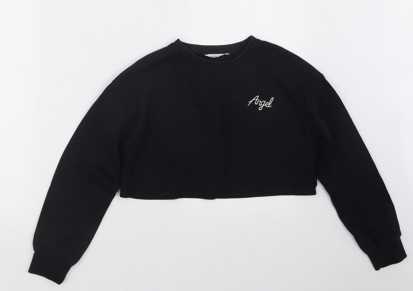 SheIn Girls Black   Pullover Jumper Size 12 Years  - Cropped