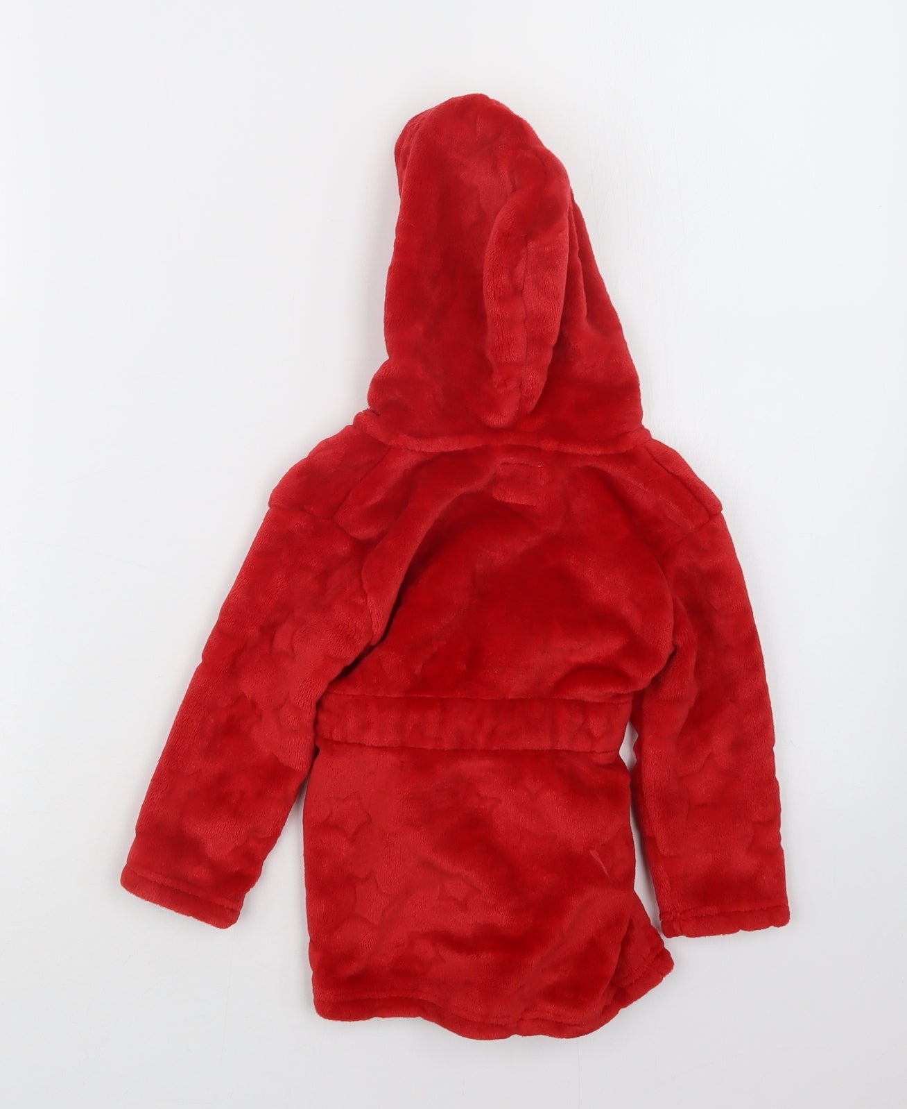 Primark Boys Red Geometric  Babydoll Robe Size 12-18 Months