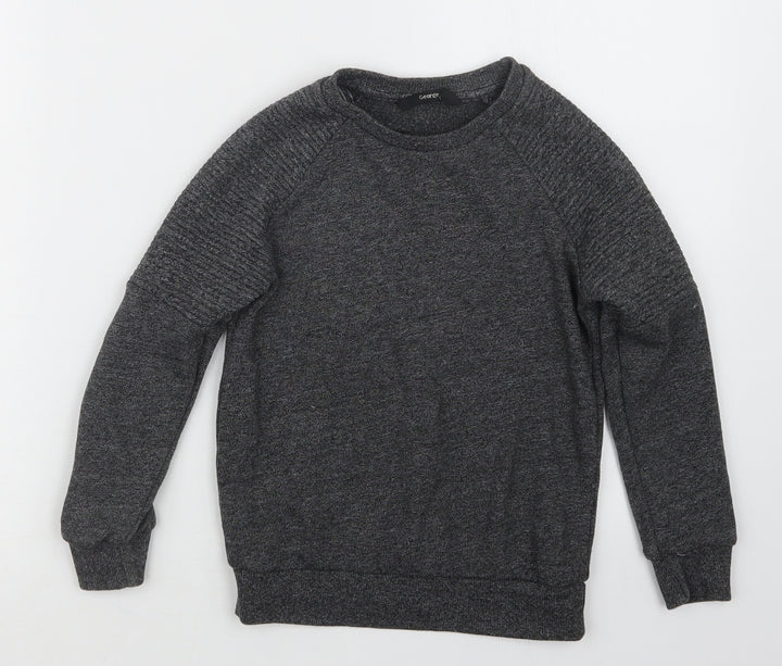 George Boys Grey Pullover Jumper Size 5-6 Years