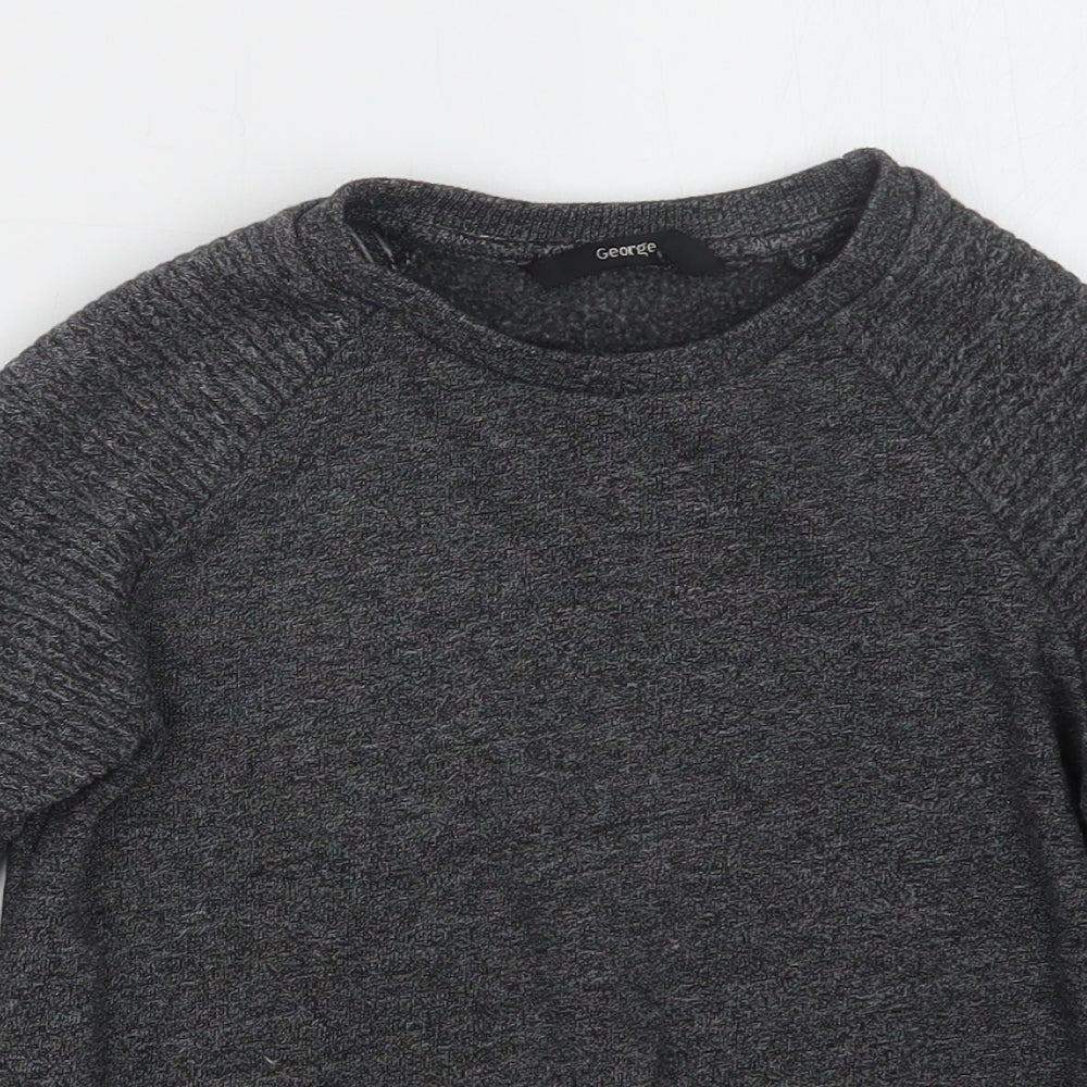 George Boys Grey   Pullover Jumper Size 5-6 Years