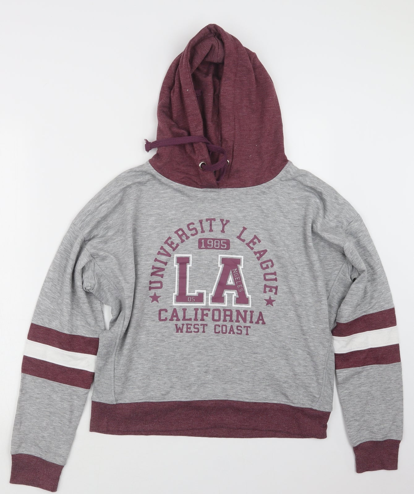Love to Lounge Womens Grey   Pullover Hoodie Size 12