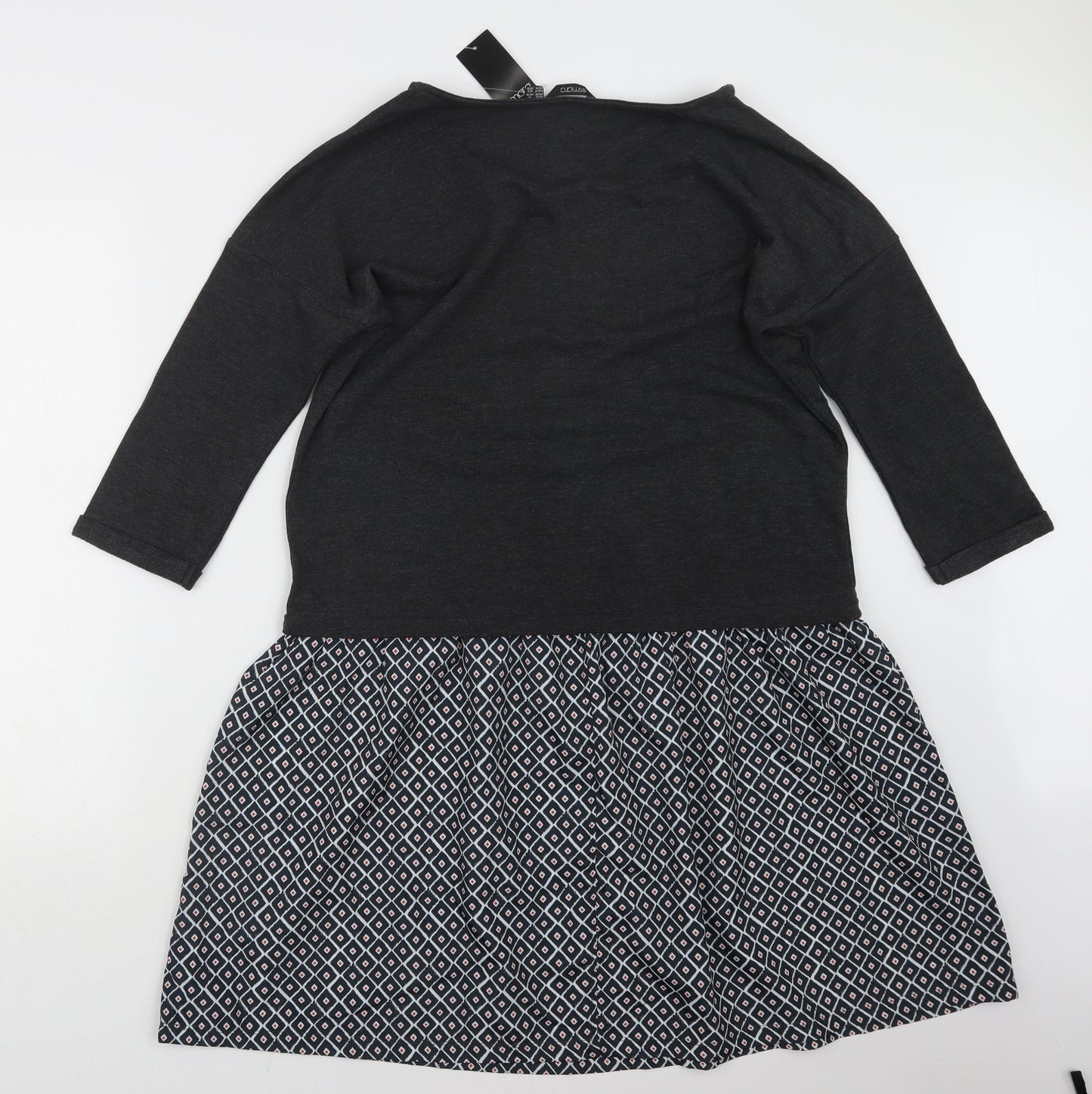 ESMARA Womens Grey   T-Shirt Dress  Size 18