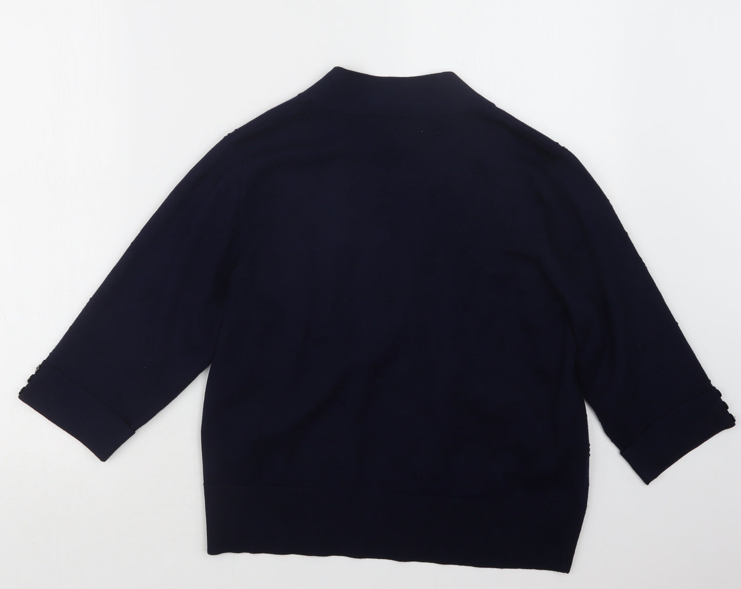 Dixie  Womens Blue  Knit Cardigan Jumper Size M