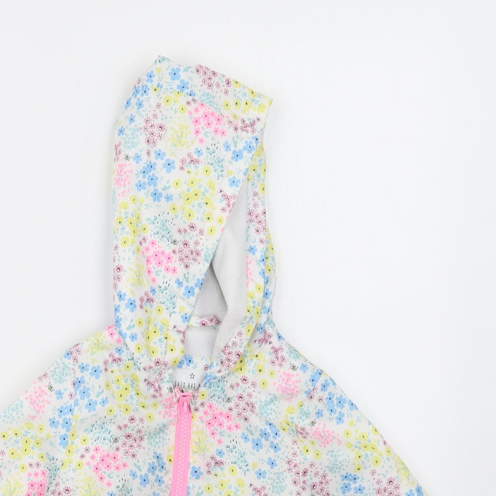 Matalan Girls Purple Floral  Jacket  Size 12-18 Months