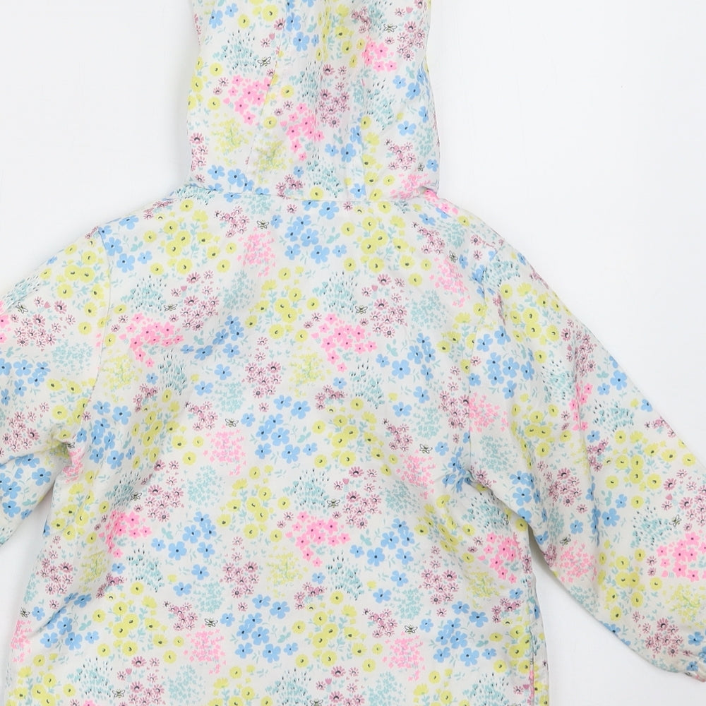 Matalan Girls Purple Floral  Jacket  Size 12-18 Months