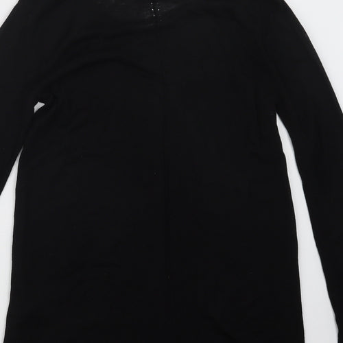 H&M Womens Black  Knit Pullover Jumper Size XS