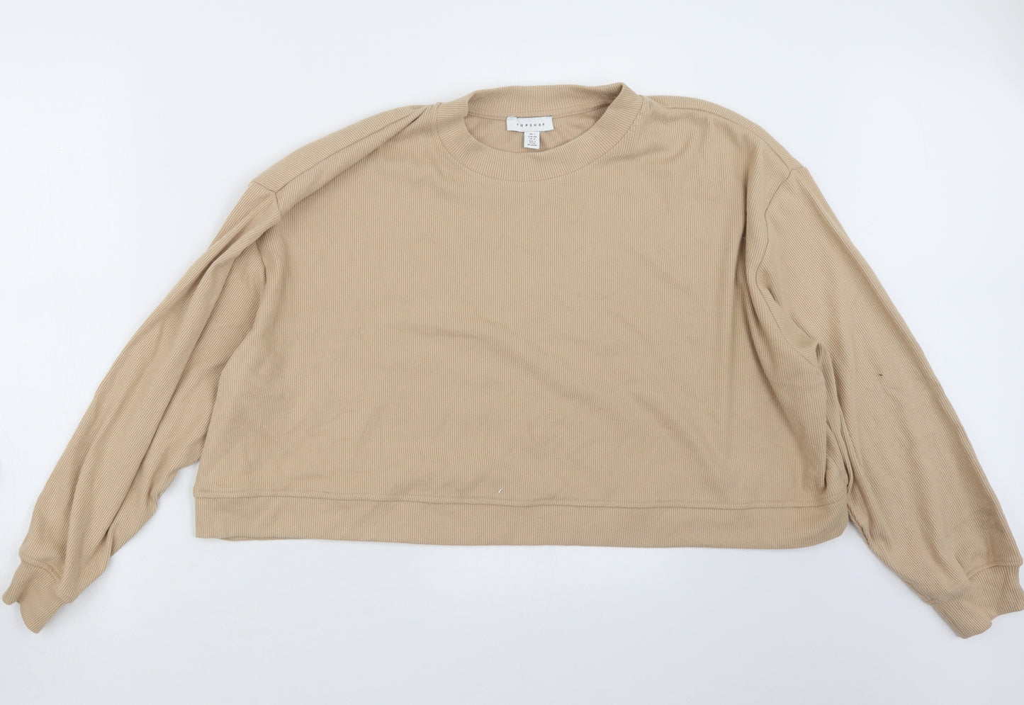 Topshop Womens Beige   Pullover Jumper Size L