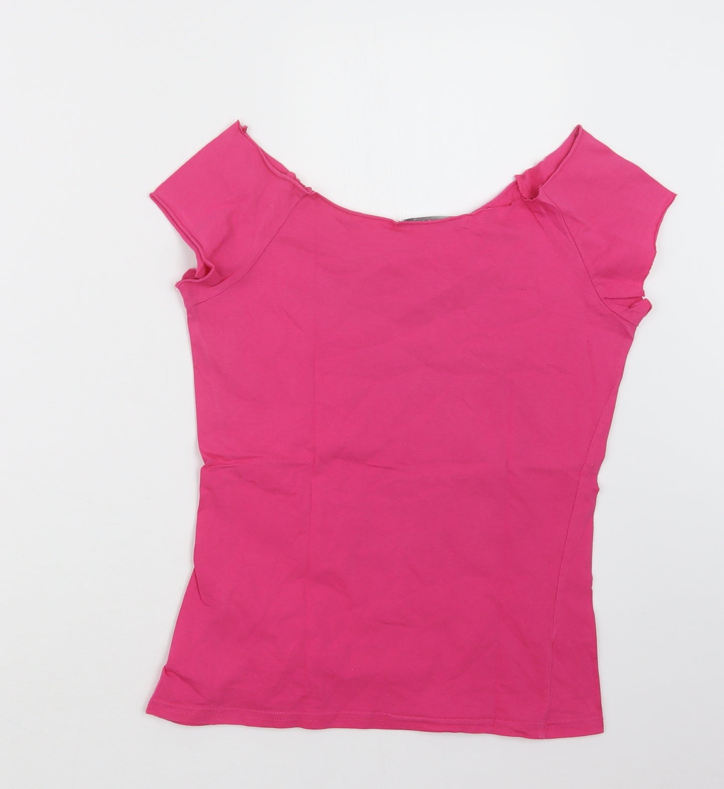 Miss Selfridge Womens Pink   Basic T-Shirt Size 10