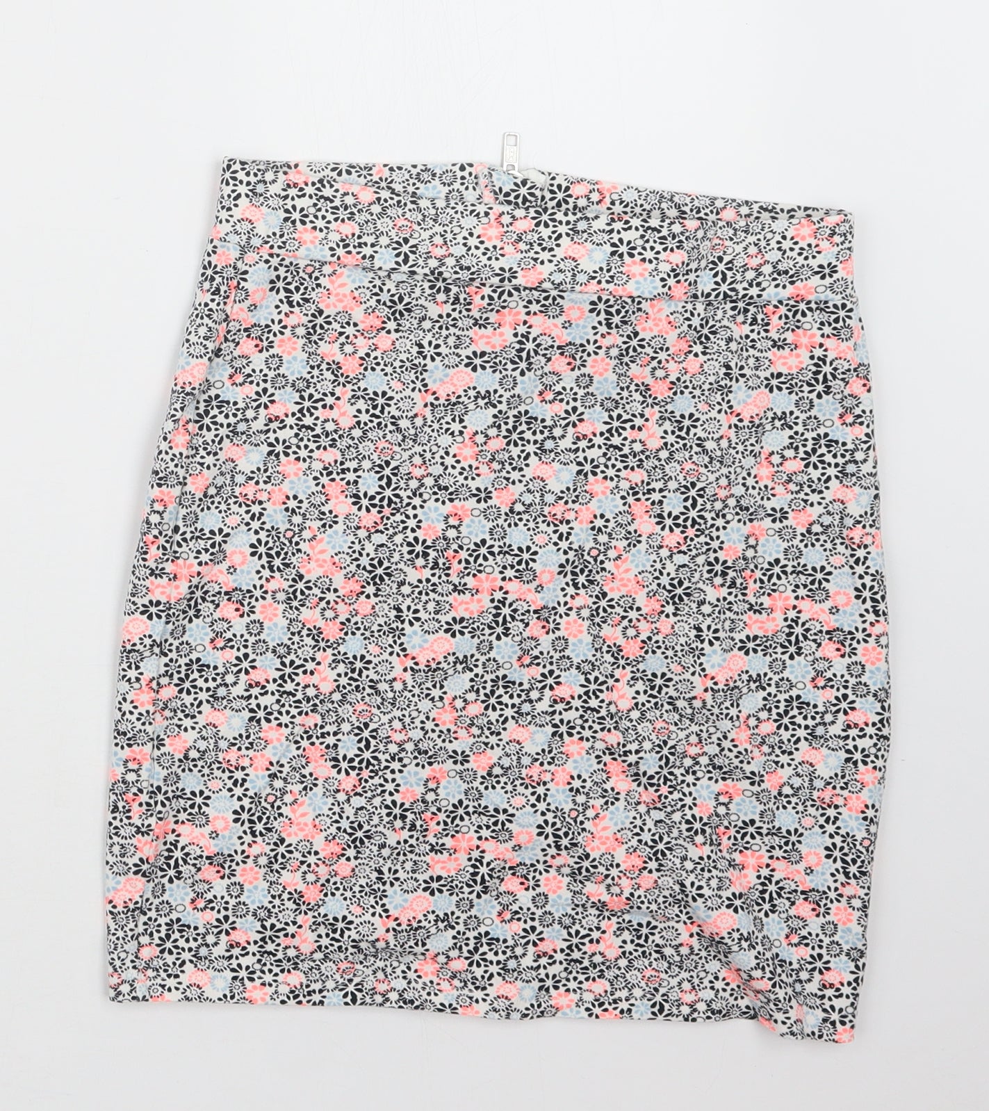 New Look Girls Black Floral  Trumpet Skirt Size 14-15 Years
