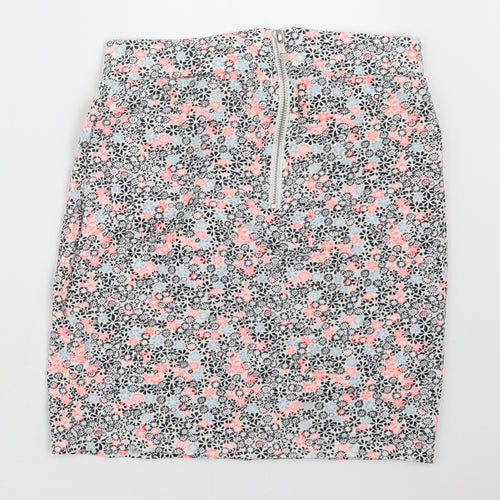 New Look Girls Black Floral  Trumpet Skirt Size 14-15 Years