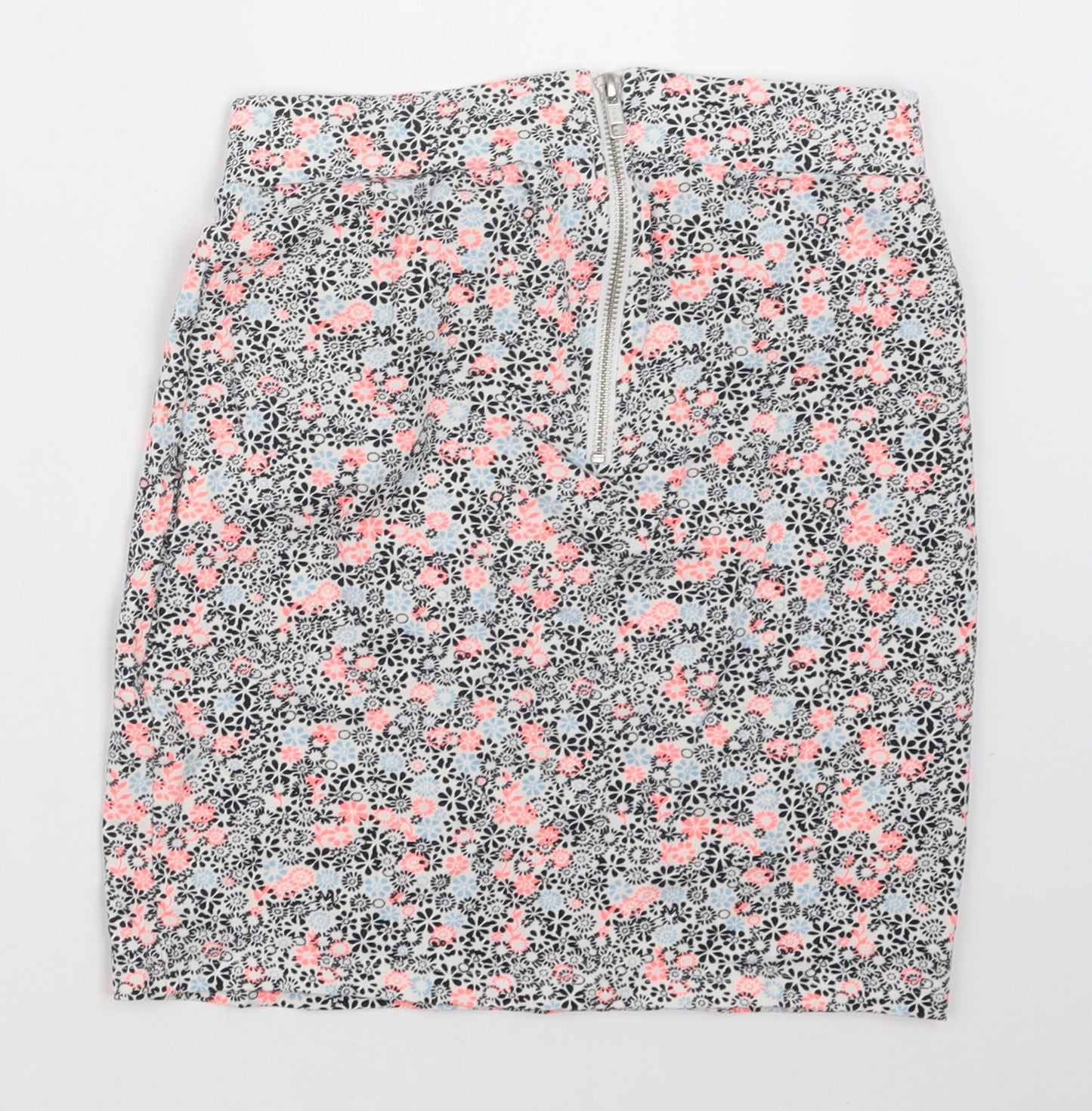 New Look Girls Black Floral  Trumpet Skirt Size 14-15 Years