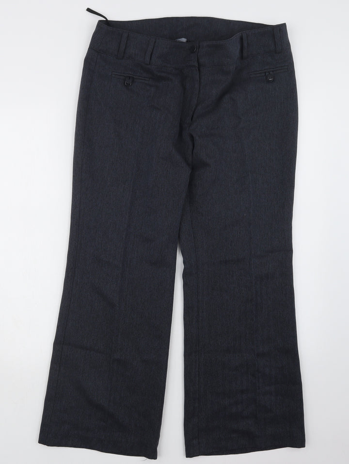 F&F Womens Blue Trousers Size 16 L26 in