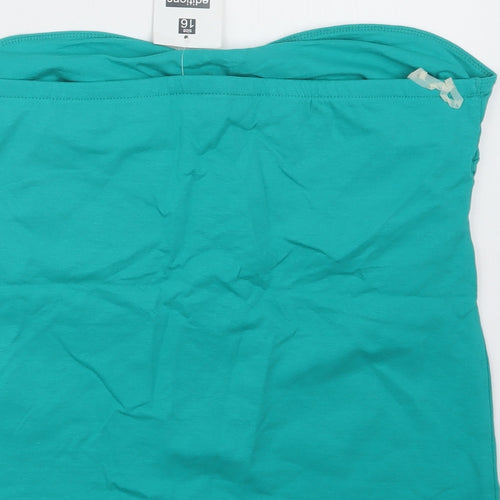 Editions Womens Green   Basic T-Shirt Size 16