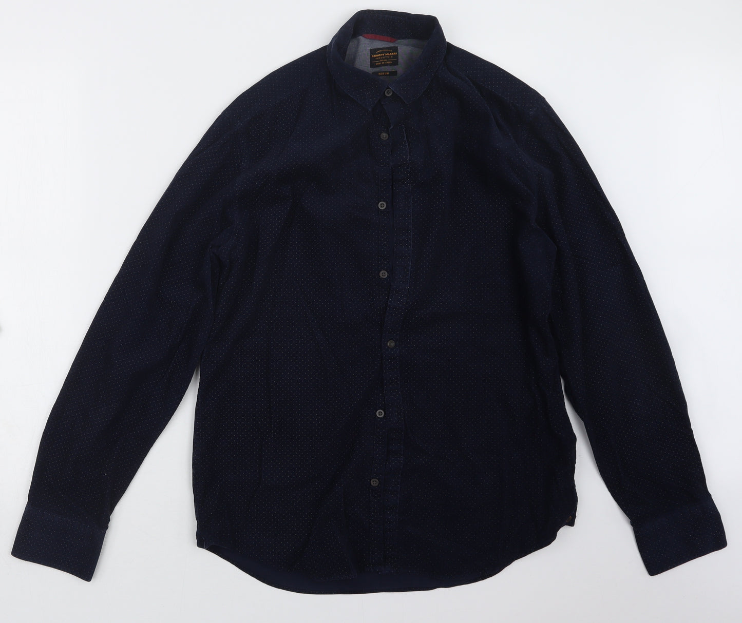 Garment Makers Mens Blue    Button-Up Size M