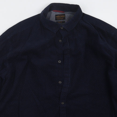 Garment Makers Mens Blue    Button-Up Size M