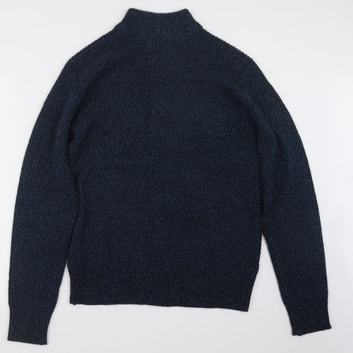 Studio Mens Blue  Knit Pullover Sweatshirt Size M