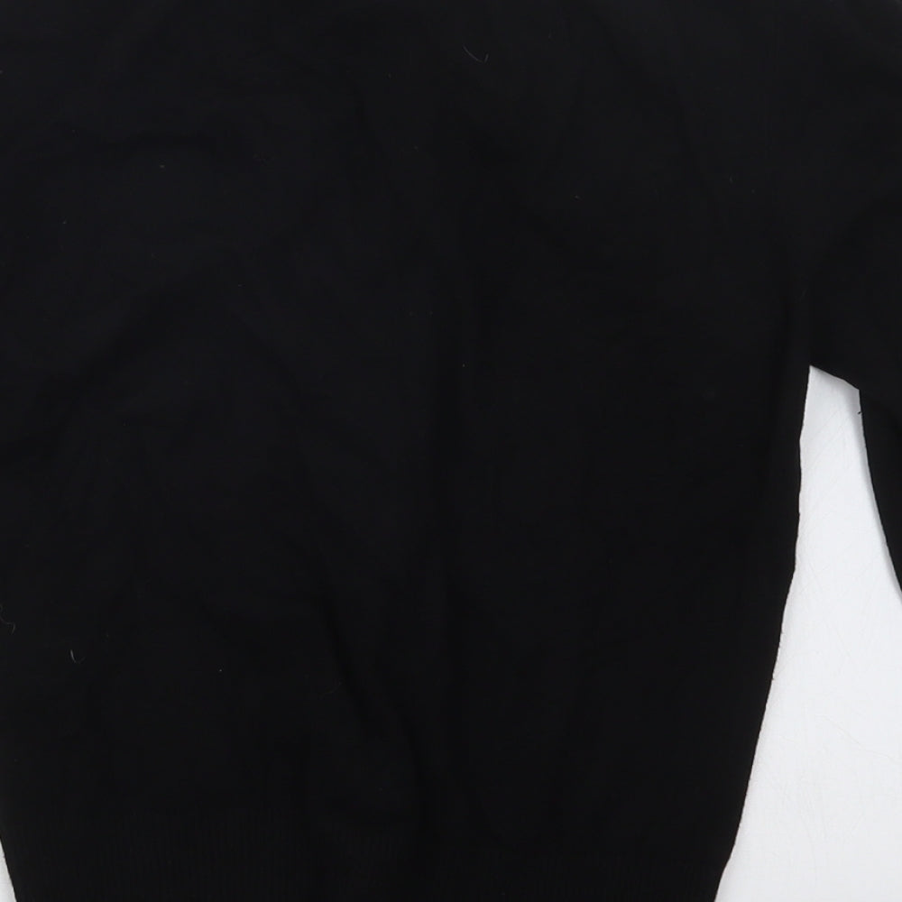 Warehouse Womens Black  Knit Cardigan Jumper Size 10