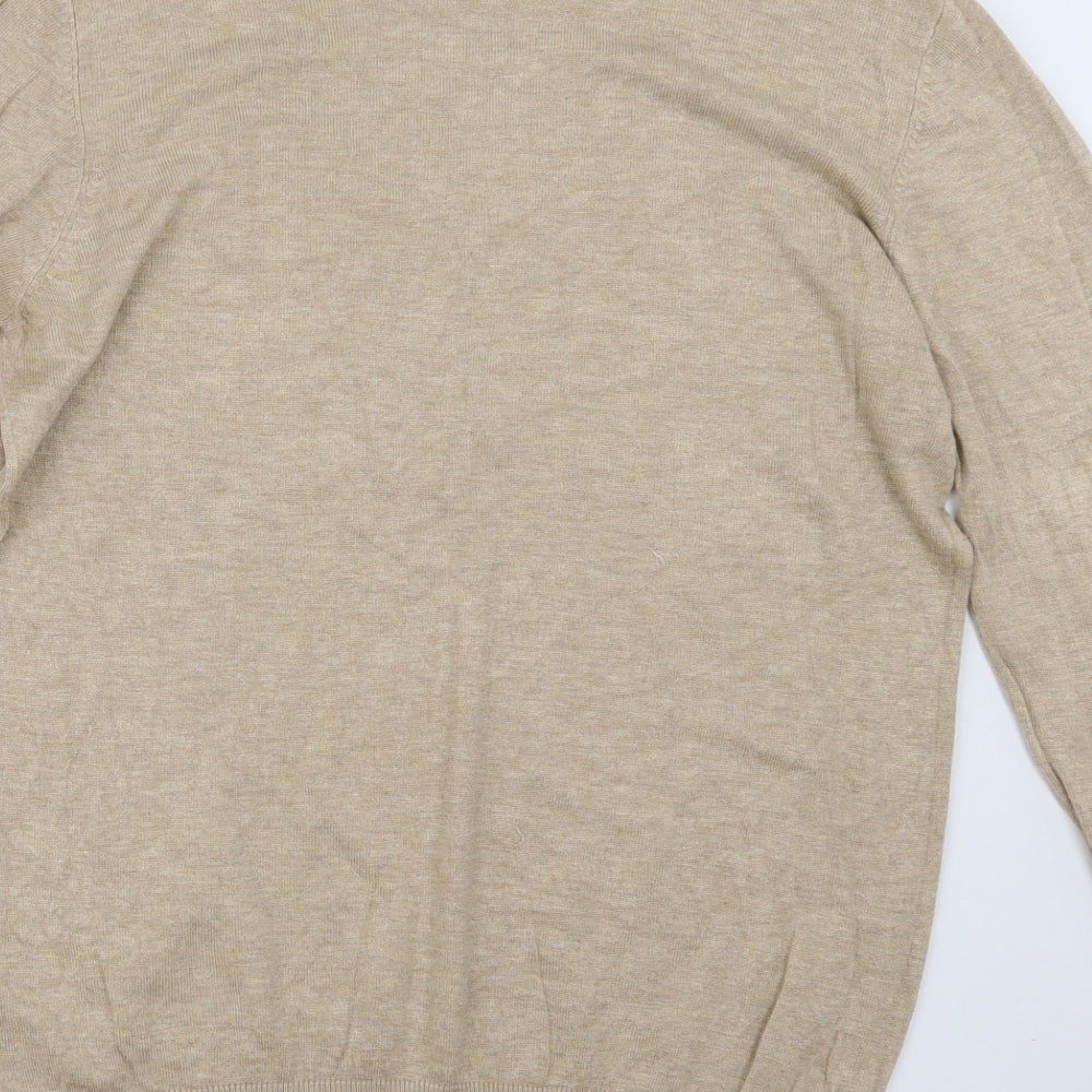 Pep&Co Womens Beige  Knit Pullover Jumper Size 16