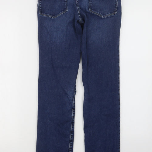 NEXT Womens Blue  Denim Straight Jeans Size 10 L31.5 in