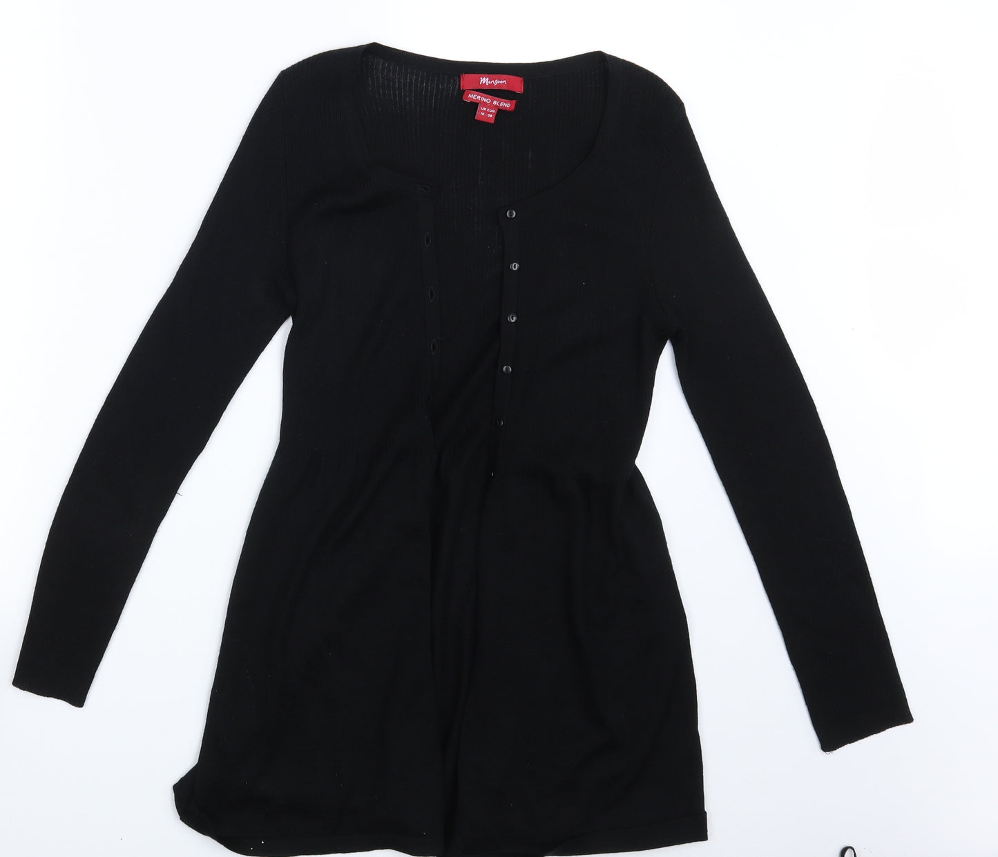 Monson Womens Black   Cardigan Jumper Size 10