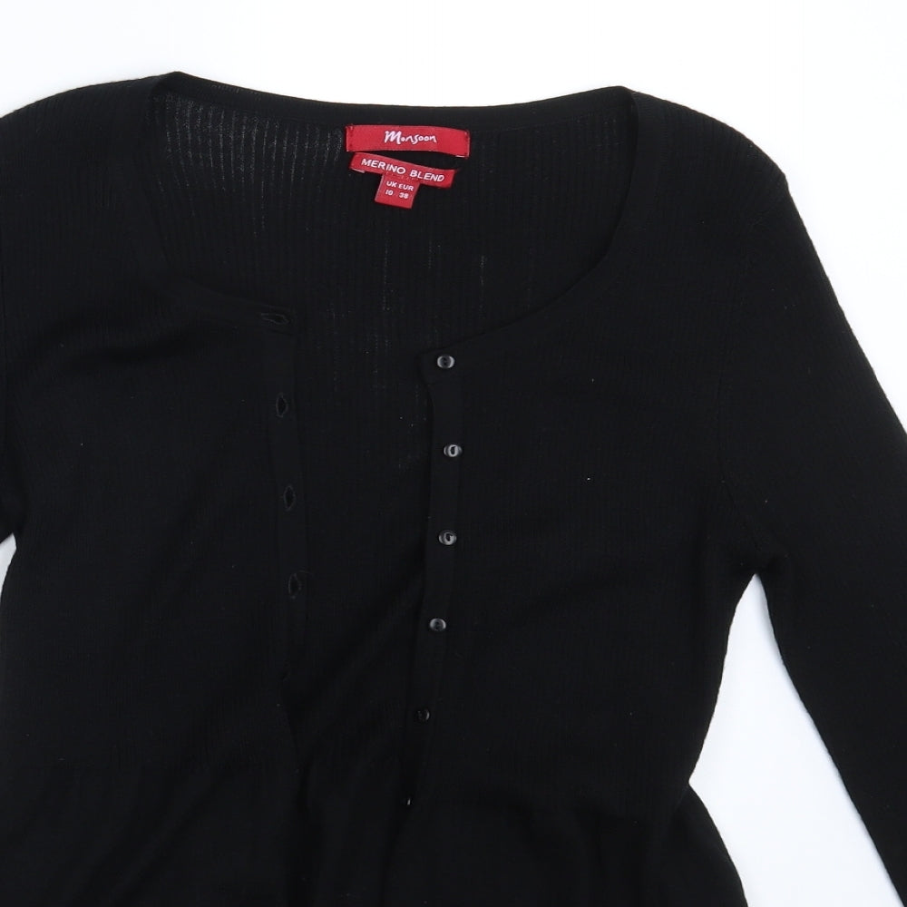 Monson Womens Black   Cardigan Jumper Size 10