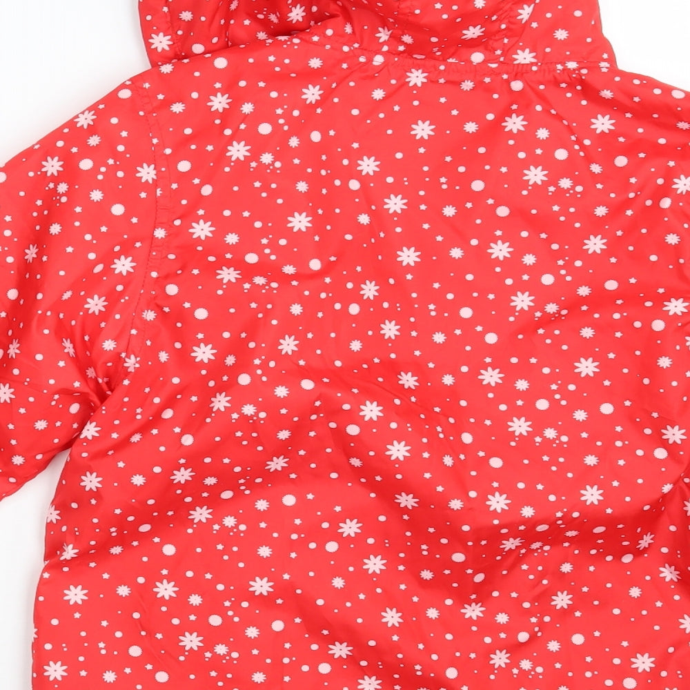 Campri Girls Red Floral  Ski Jacket Coat Size 11-12 Years