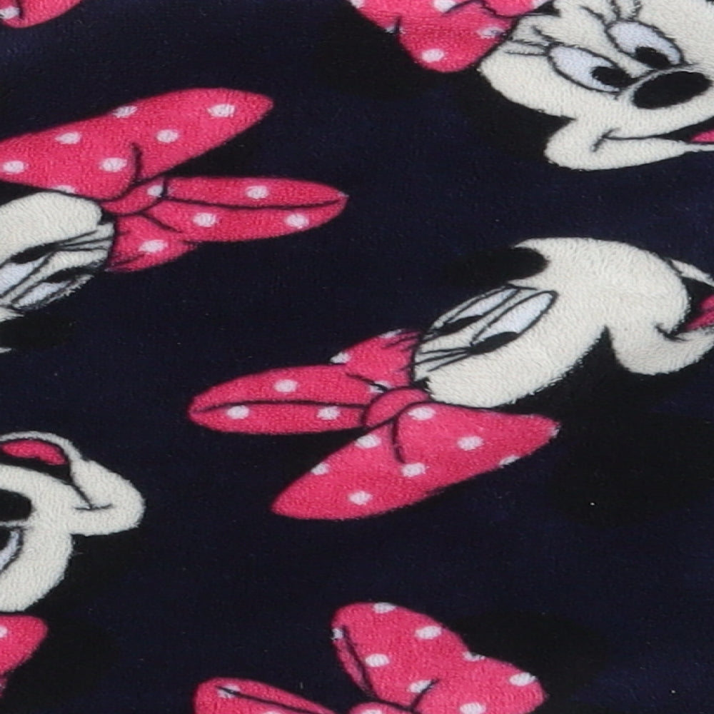 Disney Girls Blue Animal Print  Pullover Jumper Size 3-4 Years  - Minnie Mouse