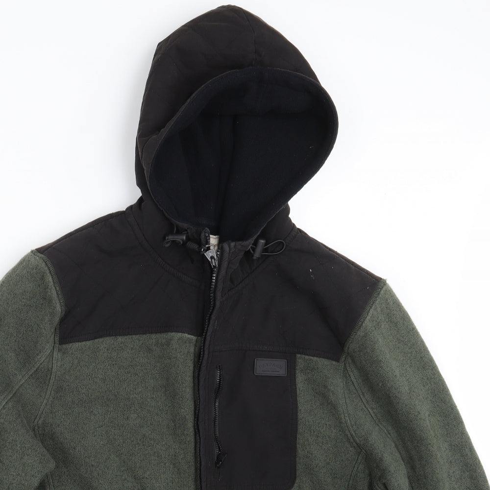 Fat Face Mens Green   Full Zip Hoodie Size XL