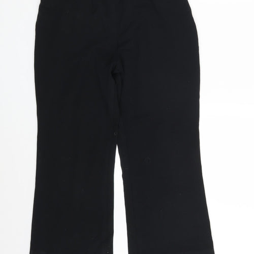 M&S Womens Black   Trousers  Size 10 L24 in