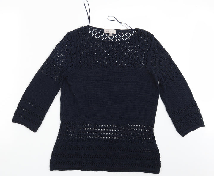 Amaryllis Womens Blue Pullover Jumper Size 10