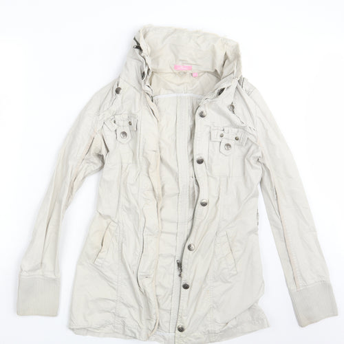 Stark Womens White   Overcoat Coat Size 8
