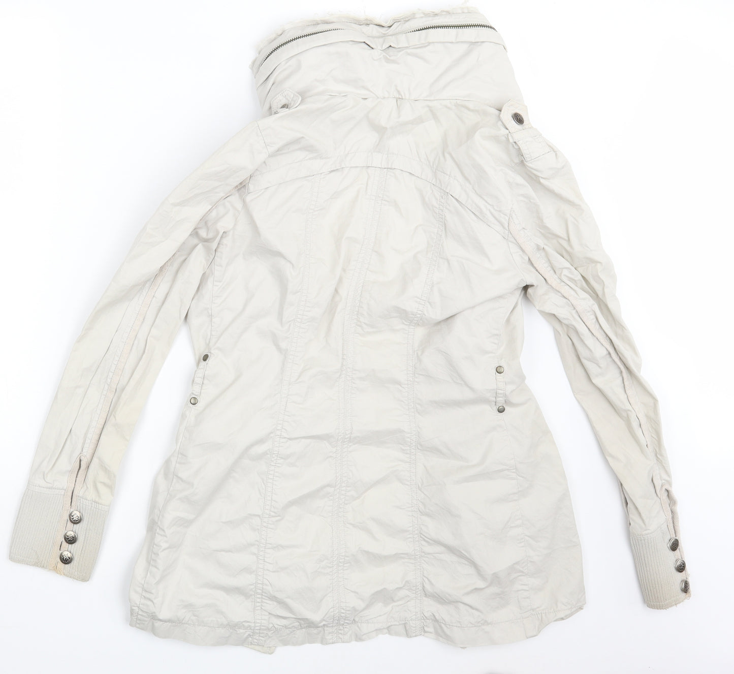 Stark Womens White   Overcoat Coat Size 8