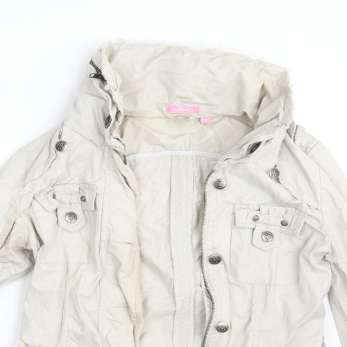 Stark Womens White   Overcoat Coat Size 8