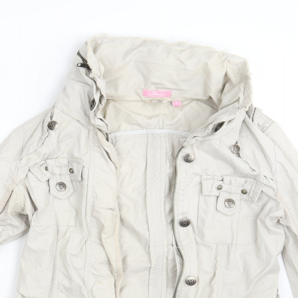Stark Womens White   Overcoat Coat Size 8