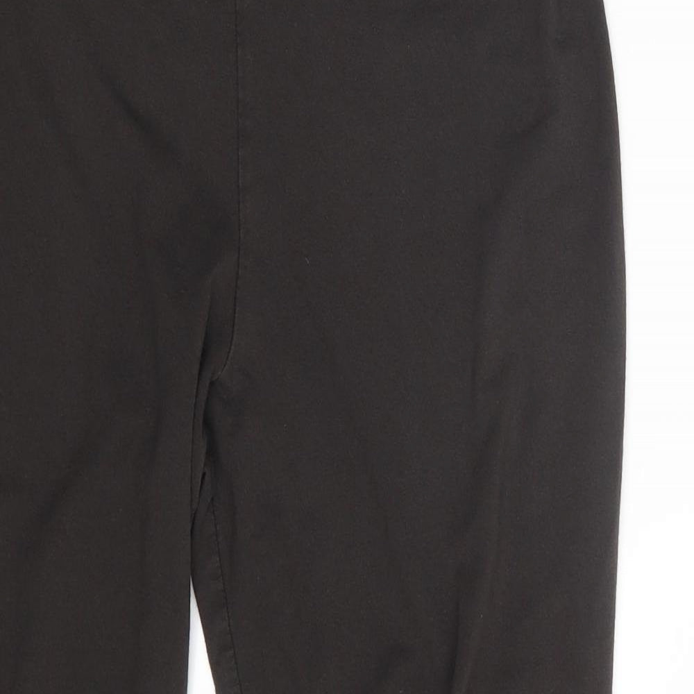 M&S Womens Black   Trousers  Size 16 L27 in