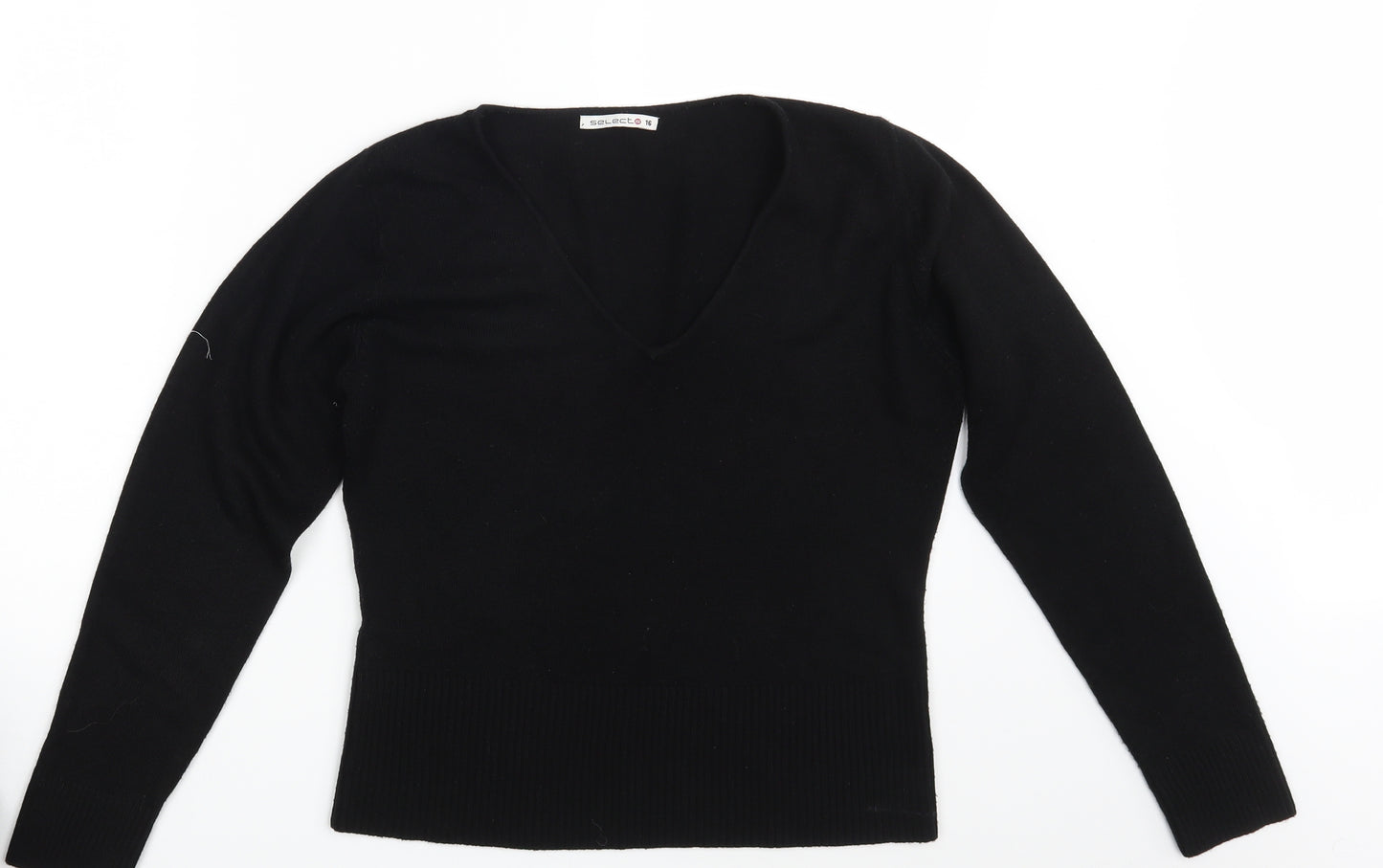 Select Womens Black   Pullover Jumper Size 16