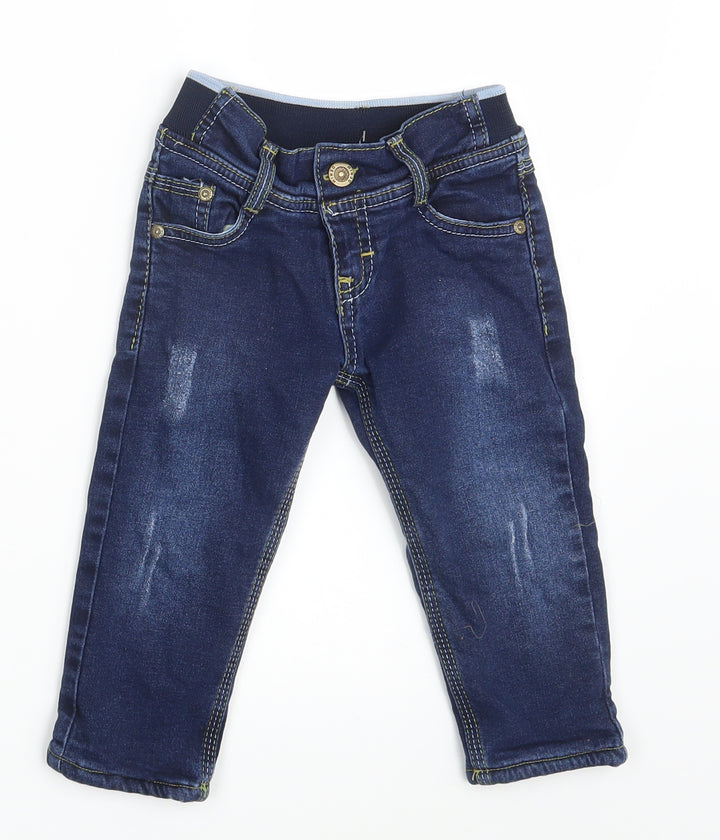 Onix Baby Blue Denim Cropped Jeans One Size - Waist 18in; Inside leg 11in