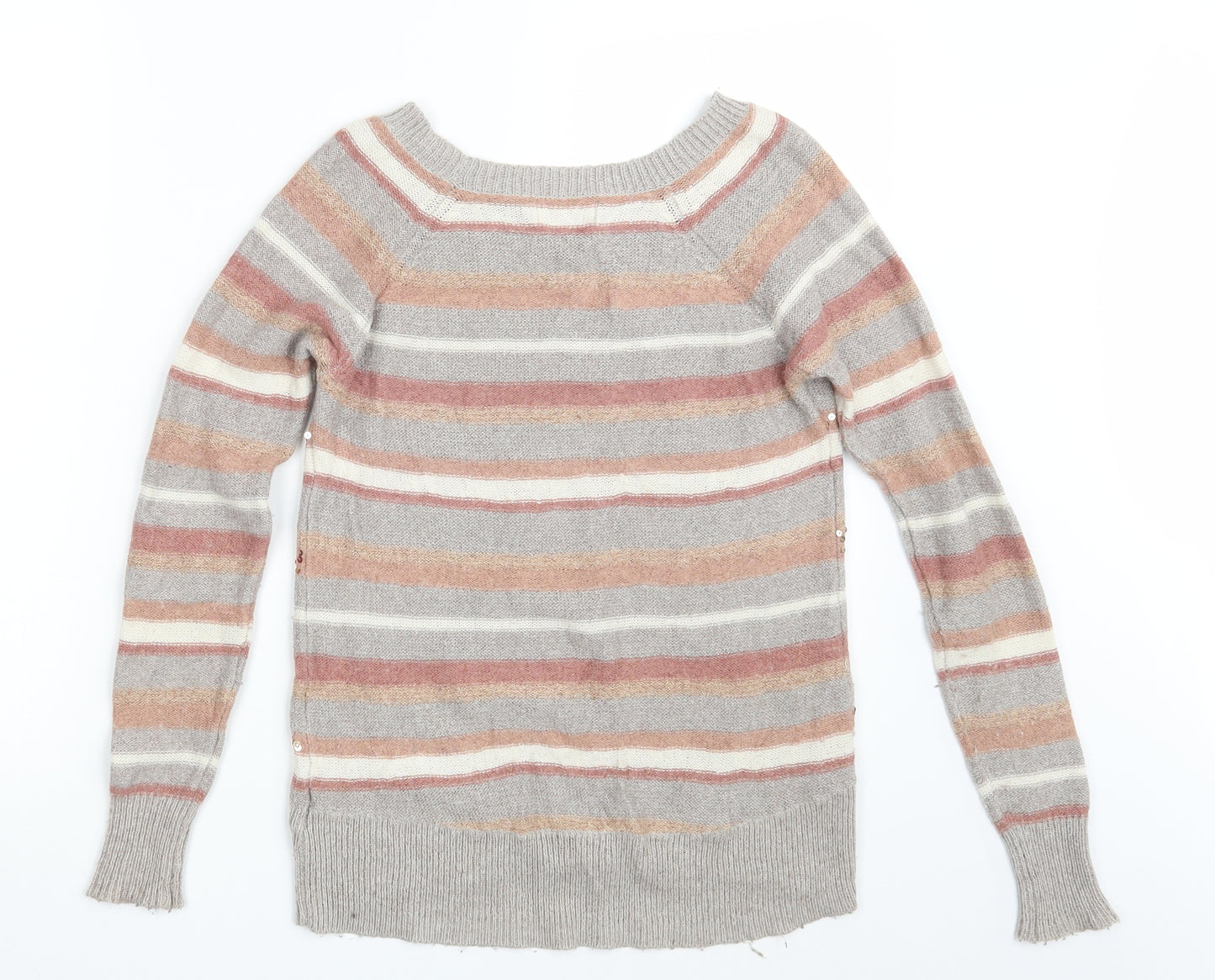 NEXT Womens Pink Striped  Pullover Jumper Size 6
