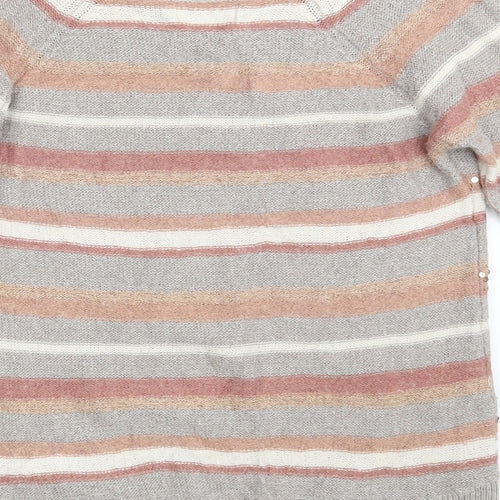 NEXT Womens Pink Striped  Pullover Jumper Size 6