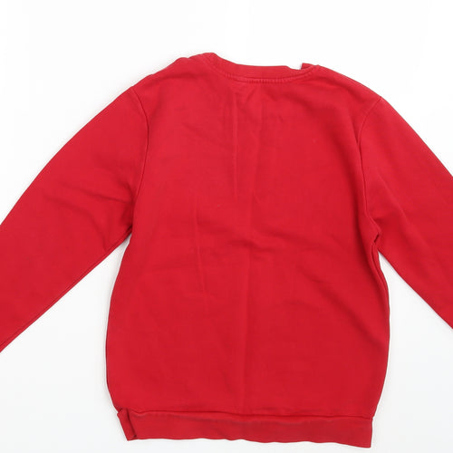 George Girls Red   Pullover Jumper Size 9-10 Years