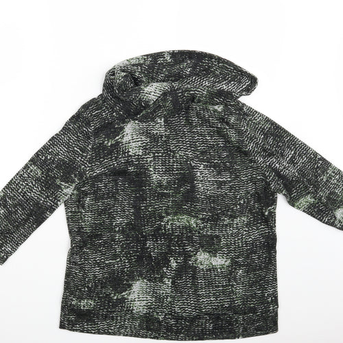 Klass Womens Green Animal Print  Pullover Jumper Size L