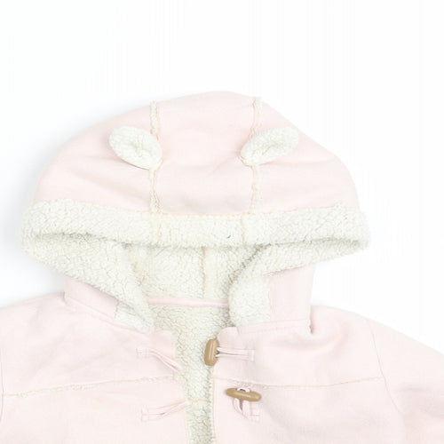 Matalan Girls Pink   Overcoat Coat Size 12-18 Months