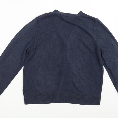 M&S Womens Blue   Cardigan Jumper Size 14