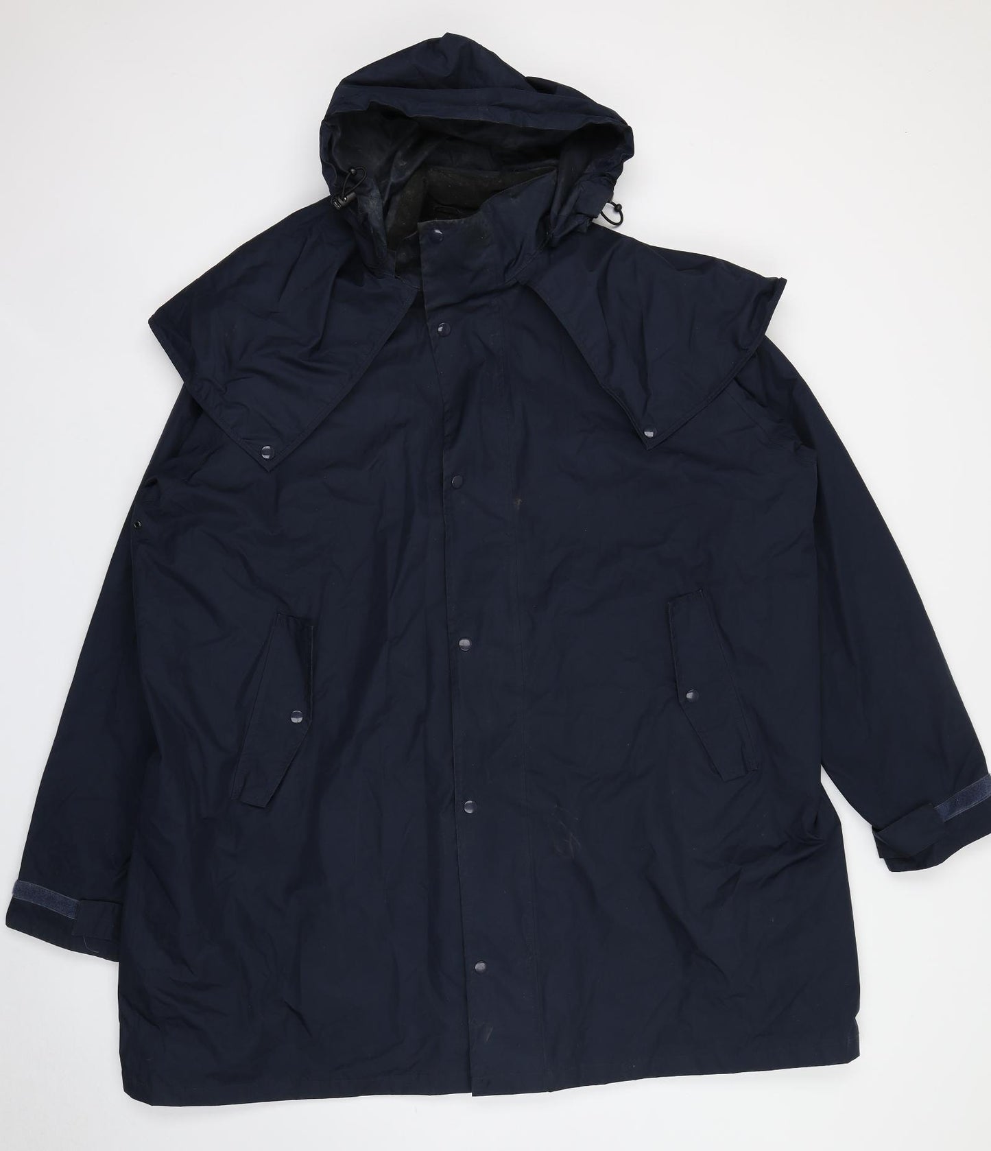 Cotton Traders Mens Blue   Rain Coat Coat Size 4XL