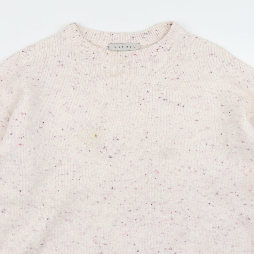 Nutmeg Womens Pink  Knit Pullover Jumper Size 10