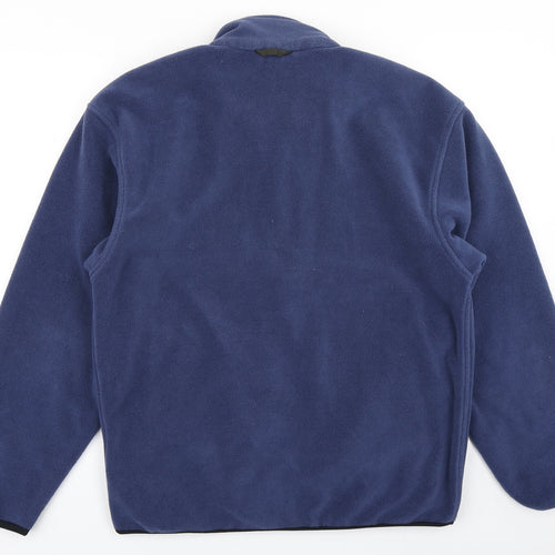 Marks & Spencer Mens Blue  Fleece Full Zip Sweatshirt Size S
