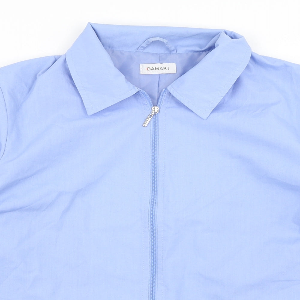 Damart Womens Blue   Pea Coat Coat Size 14