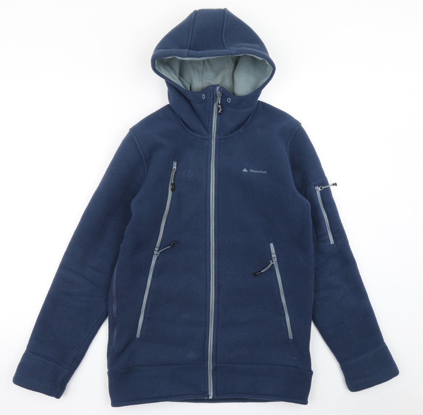 DECATHLON Mens Blue  Fleece Full Zip Hoodie Size S