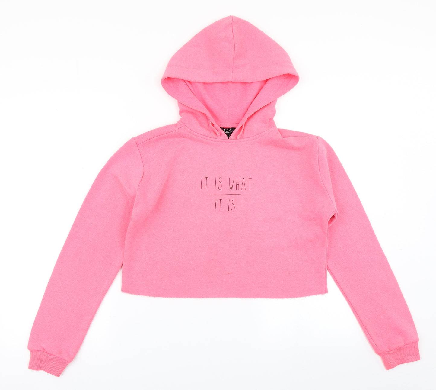 915 Generation Girls Pink   Pullover Hoodie Size 12-13 Years  - Cropepd