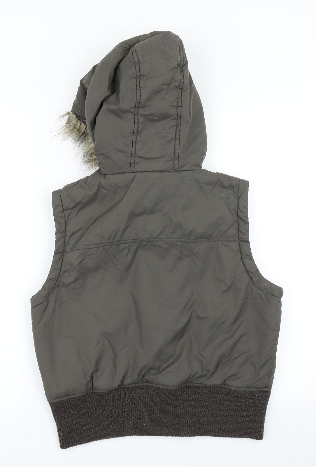 Denim Co Womens Green   Gilet Coat Size 14